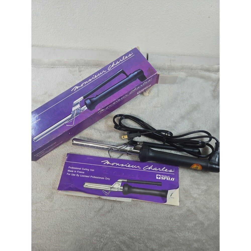 Vintage Monsieur Charles Mini Professional Curling Iron